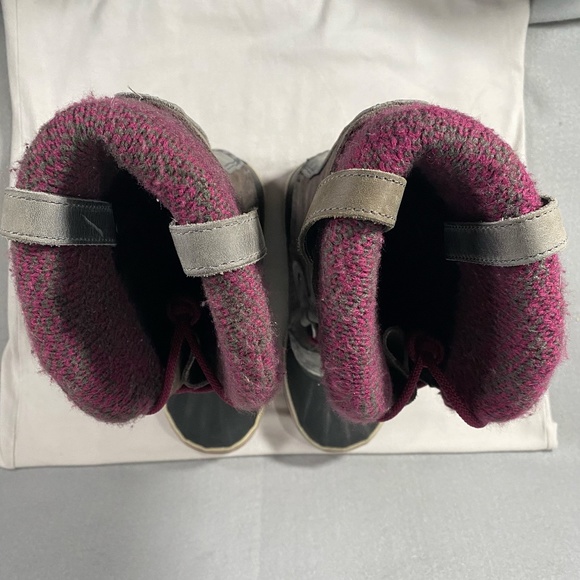 Sorel Joan of Arctic Knit Waterproof Tall Winter Snow Boots Gray Womens Size 6.5 - Picture 8 of 10